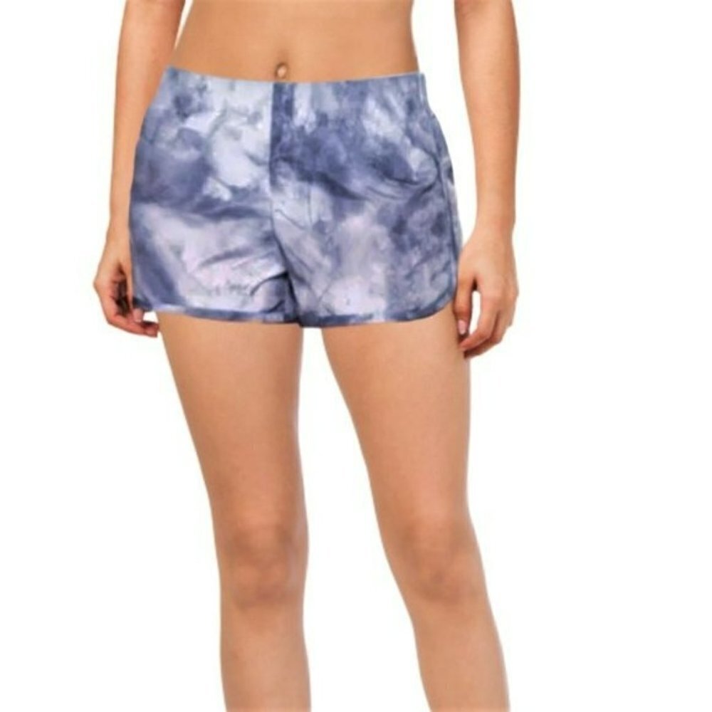 NWT RBX Microfiber Moisture-wicking Built-In Briefs Tie-Dye Print Running Shorts